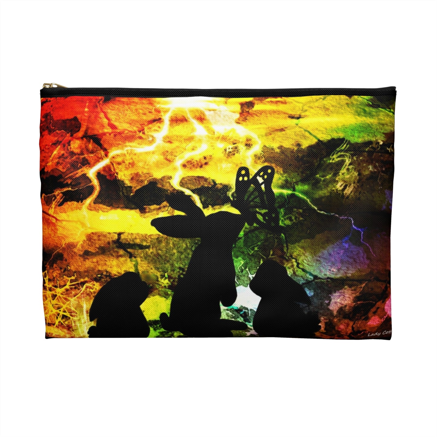 Bunny storm zipper Pouch