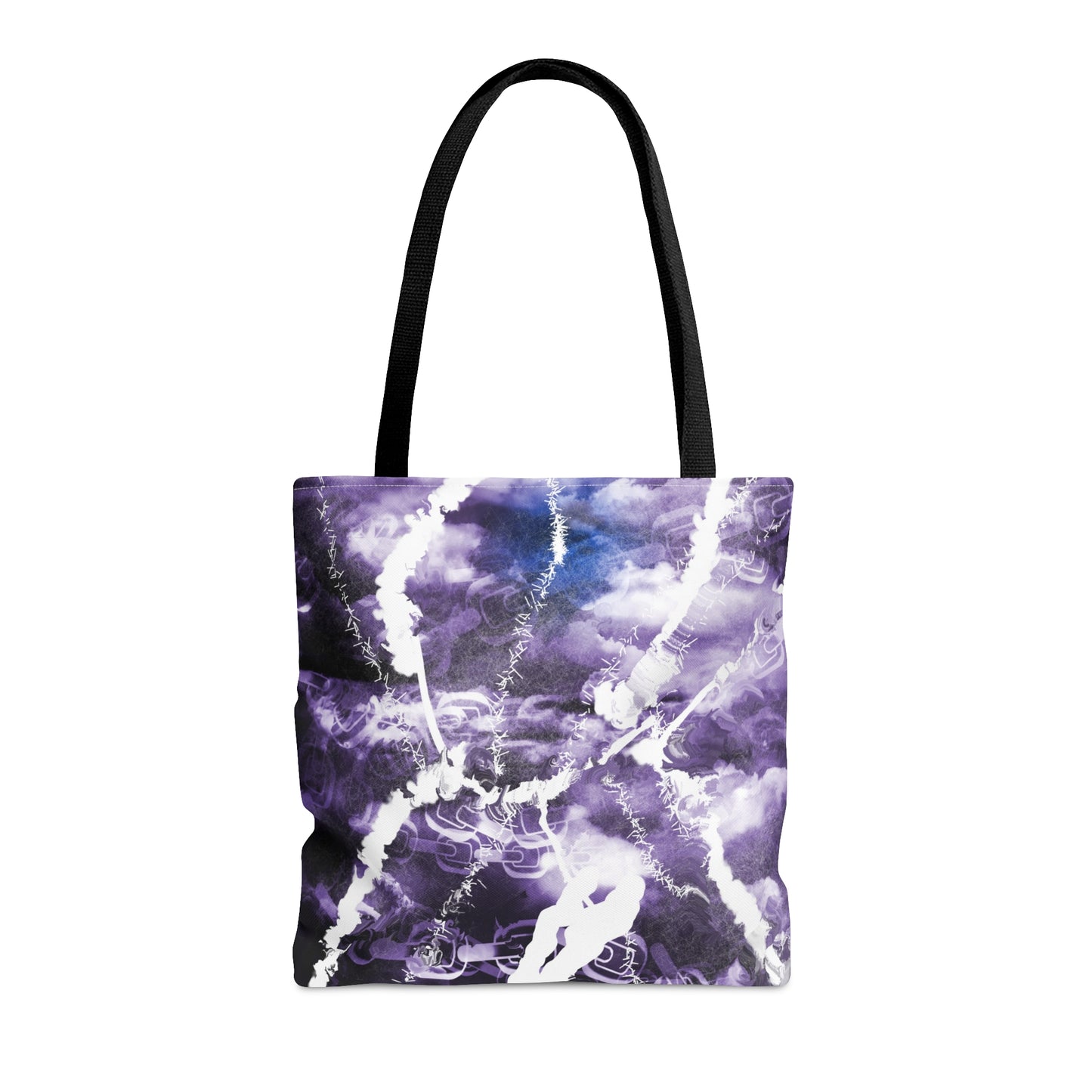 monochromatic storm abstract art Tote Bag