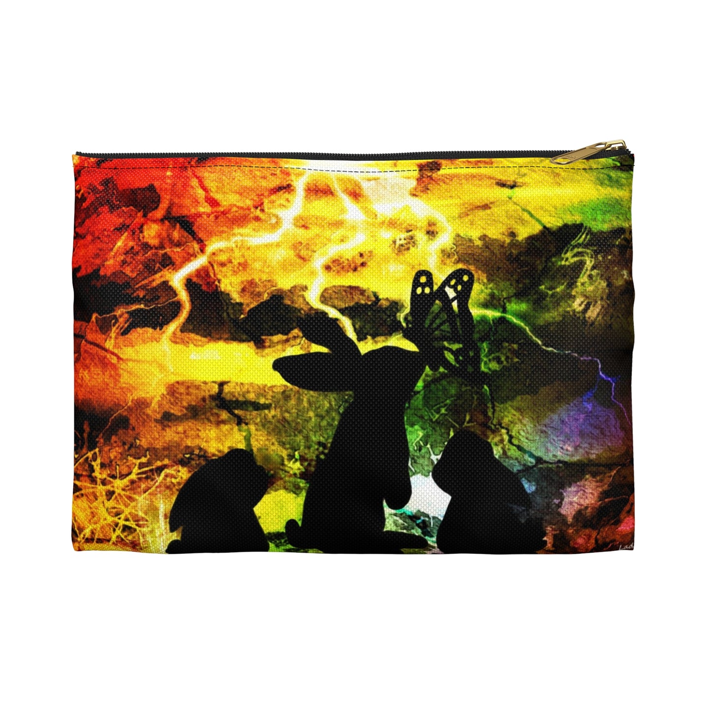 Bunny storm zipper Pouch