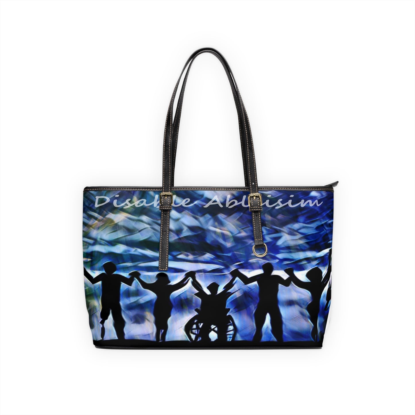 Disable Ableism PU Leather Shoulder Bag