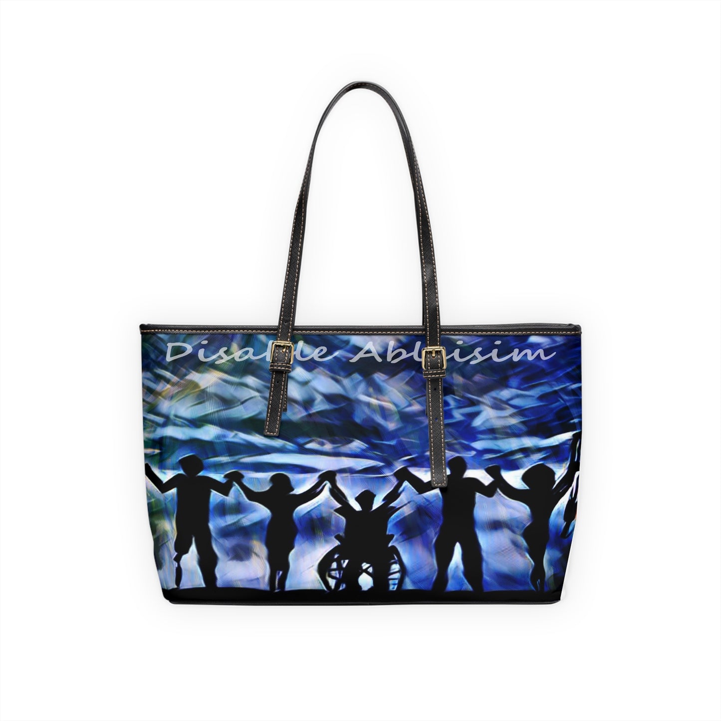 Disable Ableism PU Leather Shoulder Bag