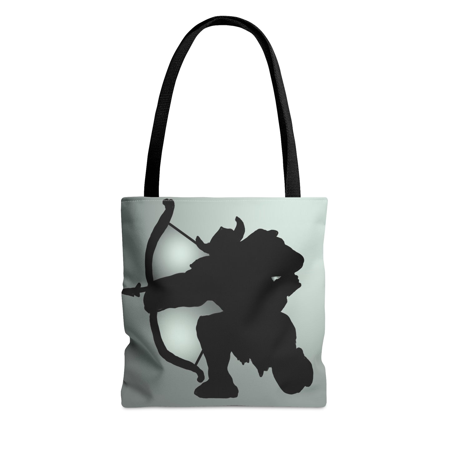 Viking silhouetted tote bag