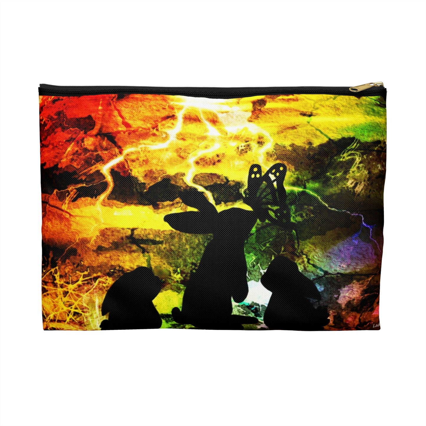 Bunny storm zipper Pouch