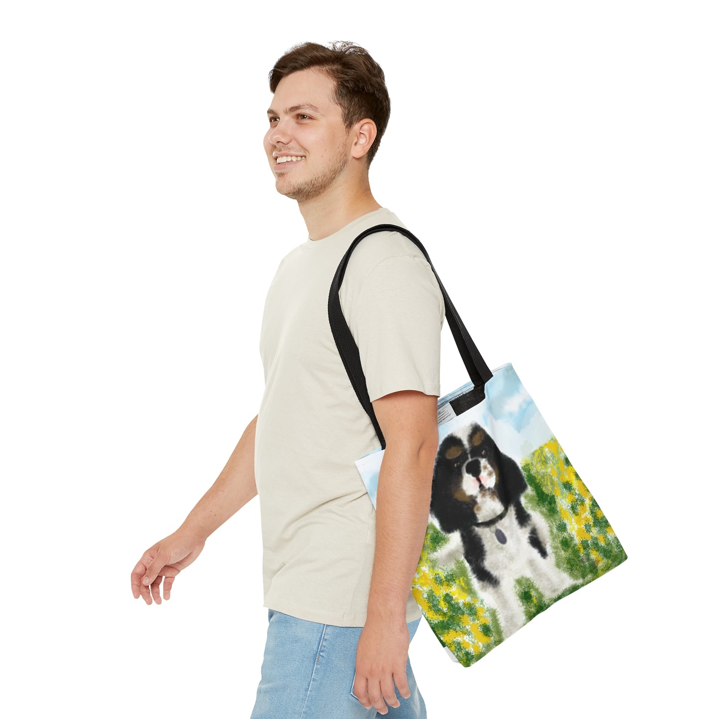 St Charles dog art Tote Bag