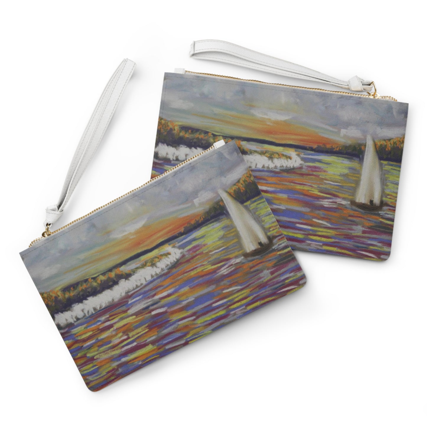 Sail boat Clutch Bag