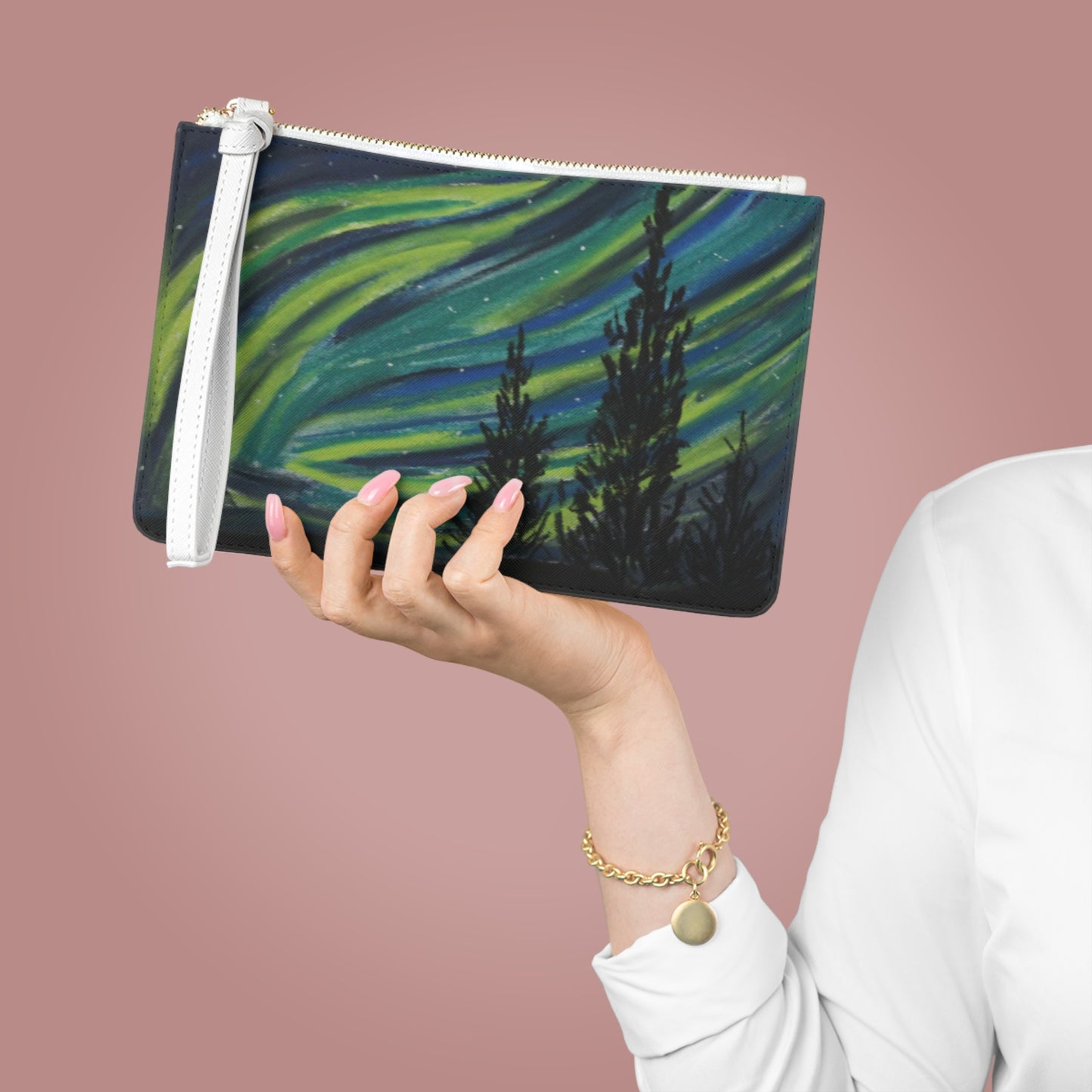 North lights Clutch Bag
