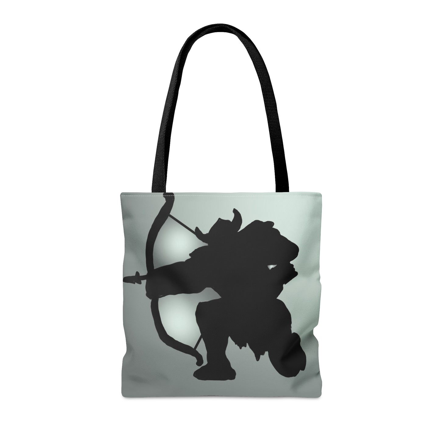 Viking silhouetted tote bag