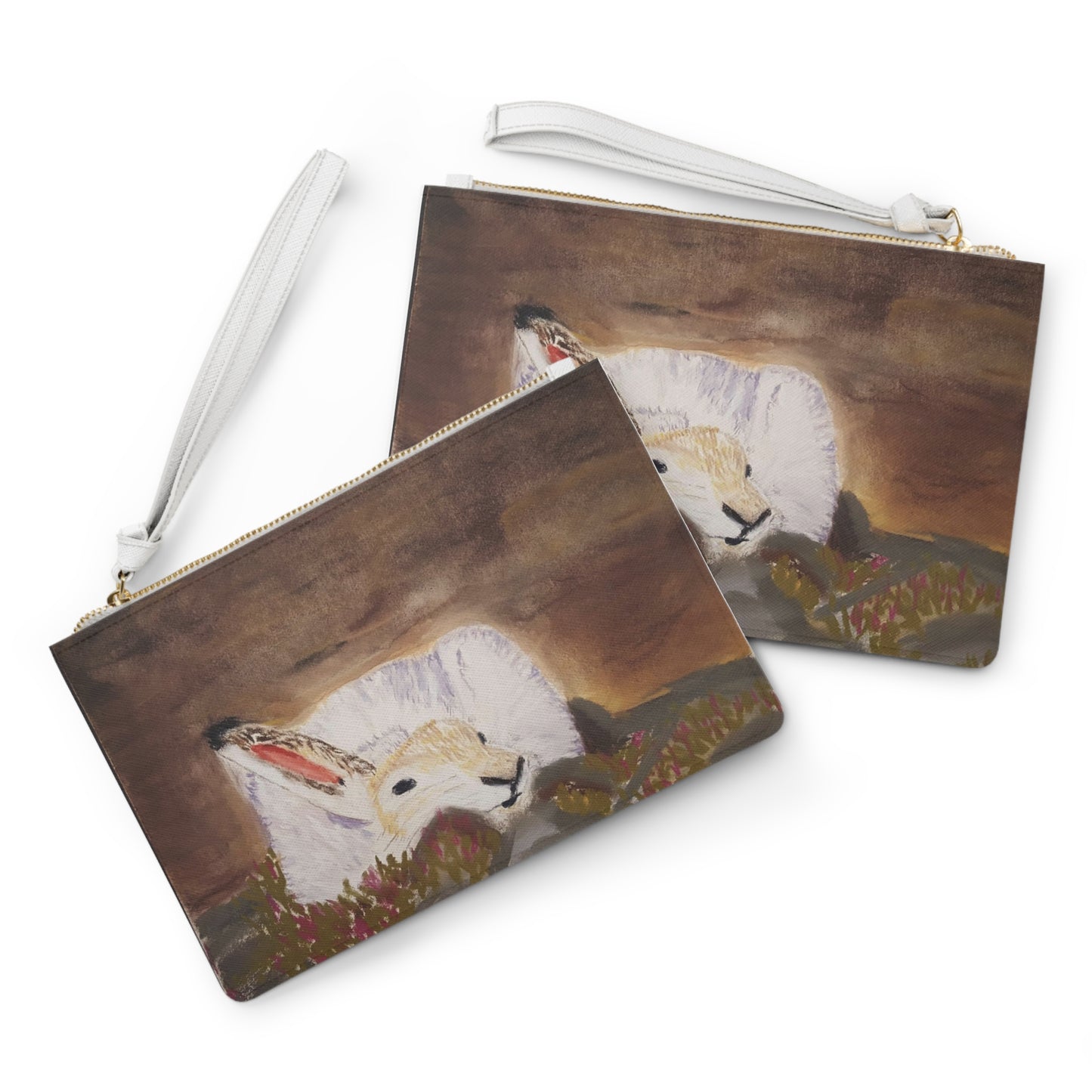 Artic baby hare Clutch Bag