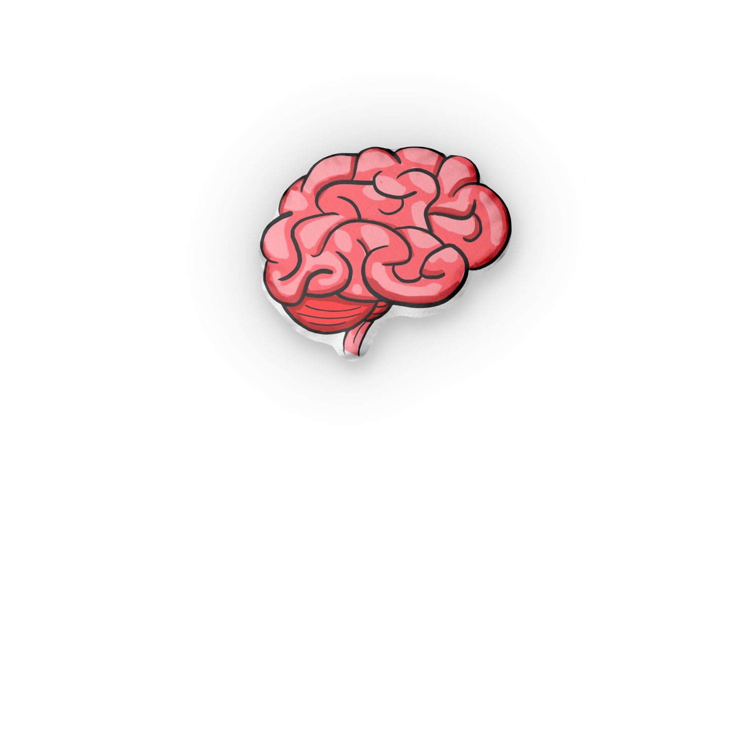 Brain custom shaped pillow