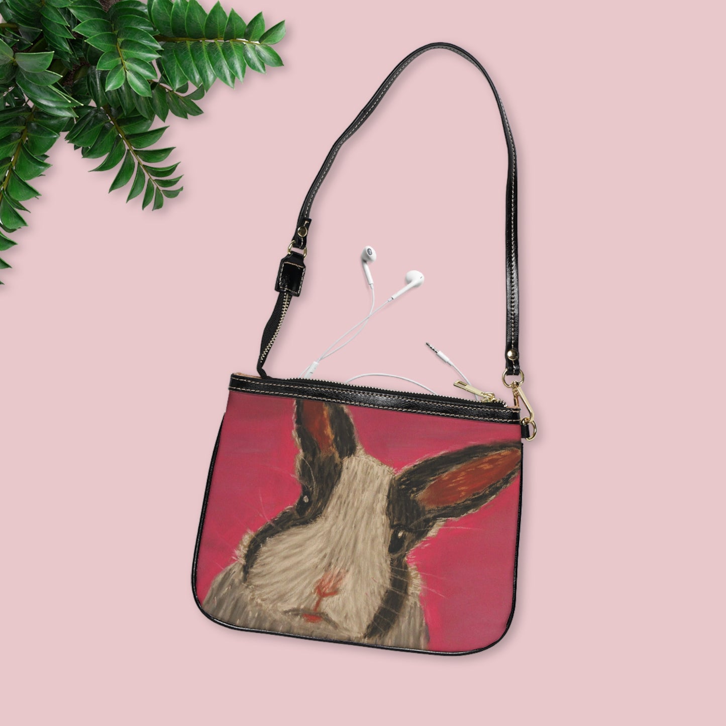 Dutch bunny pastel art small shoulder bag