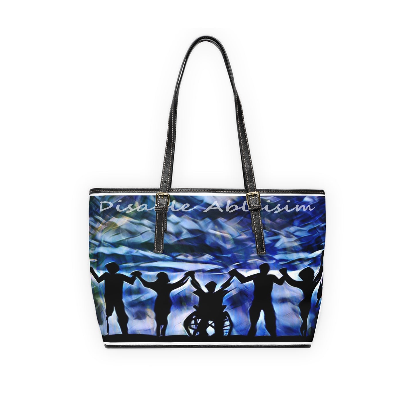 Disable Ableism PU Leather Shoulder Bag