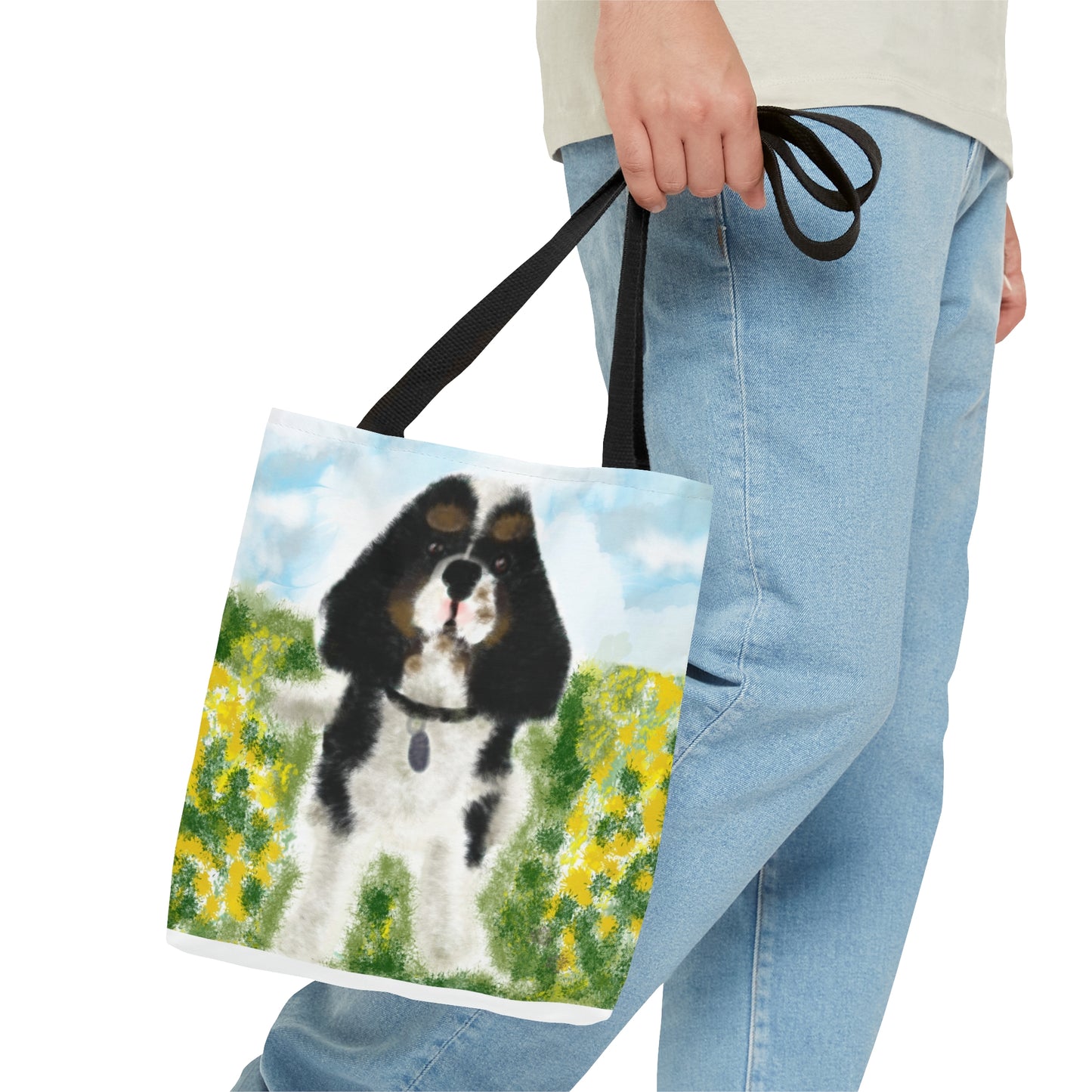 St Charles dog art Tote Bag
