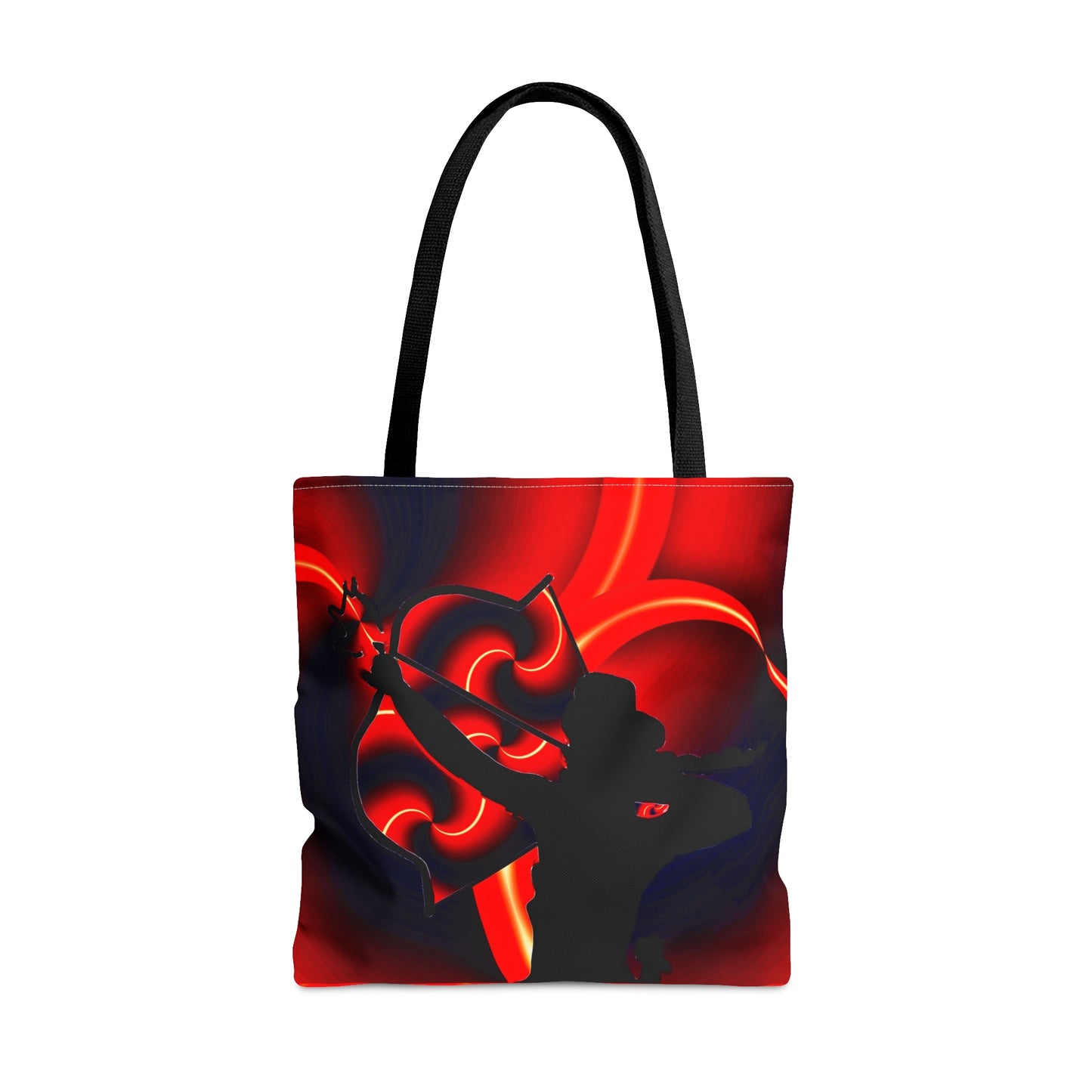 Bow and arrow art tote bag