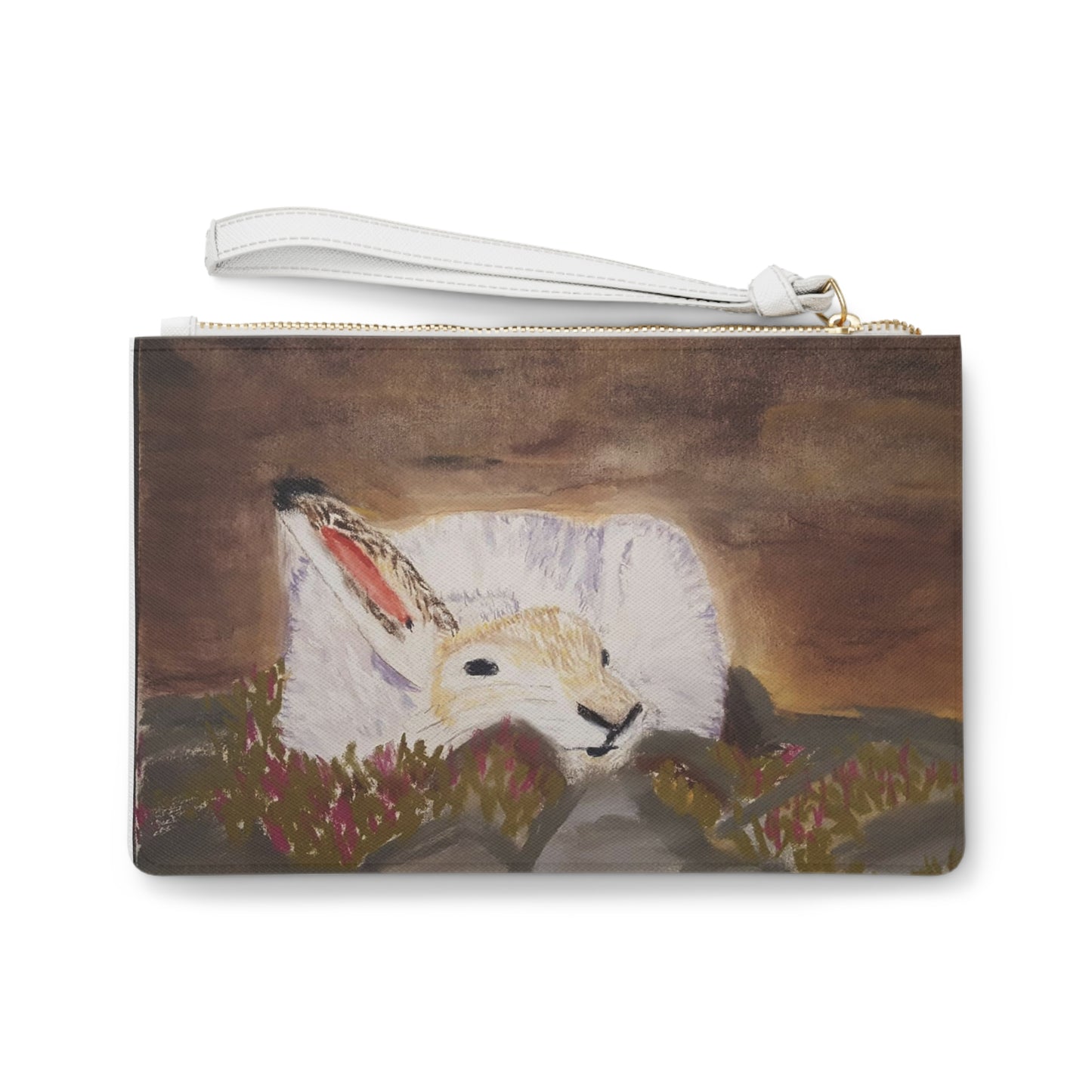 Artic baby hare Clutch Bag