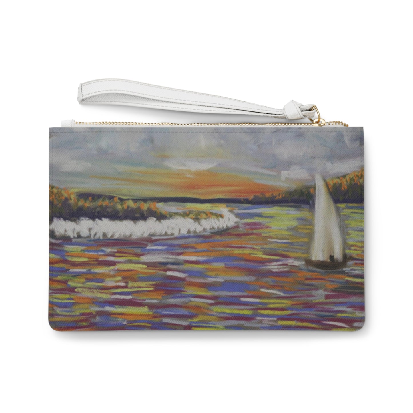 Sail boat Clutch Bag