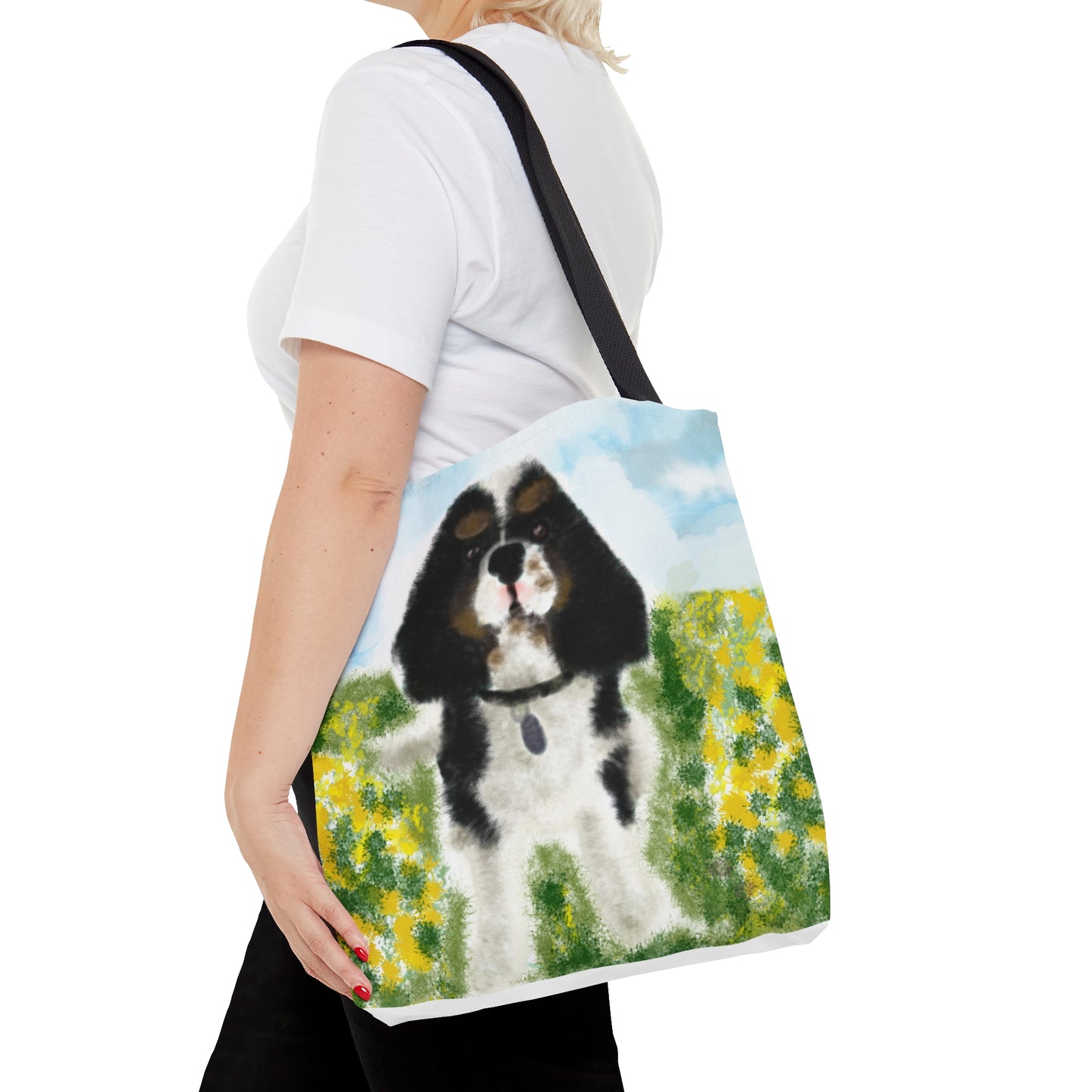 St Charles dog art Tote Bag