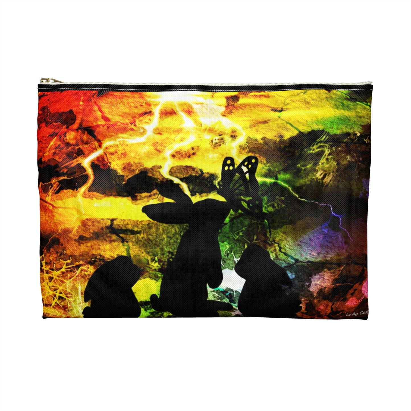Bunny storm zipper Pouch