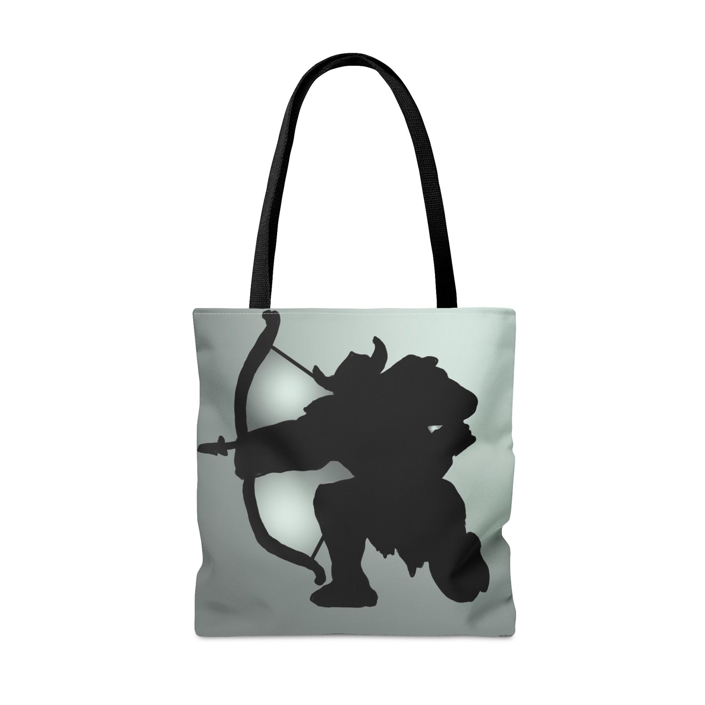 Viking silhouetted tote bag