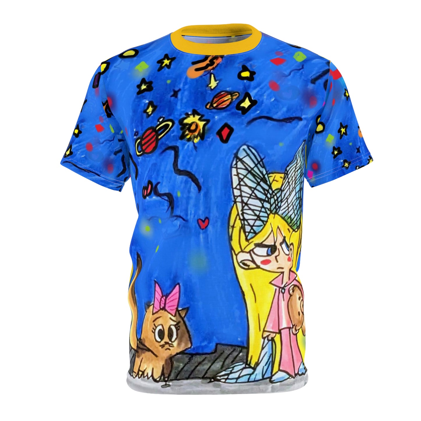 sleepy girl Unisex Cut & Sew Tee (AOP)