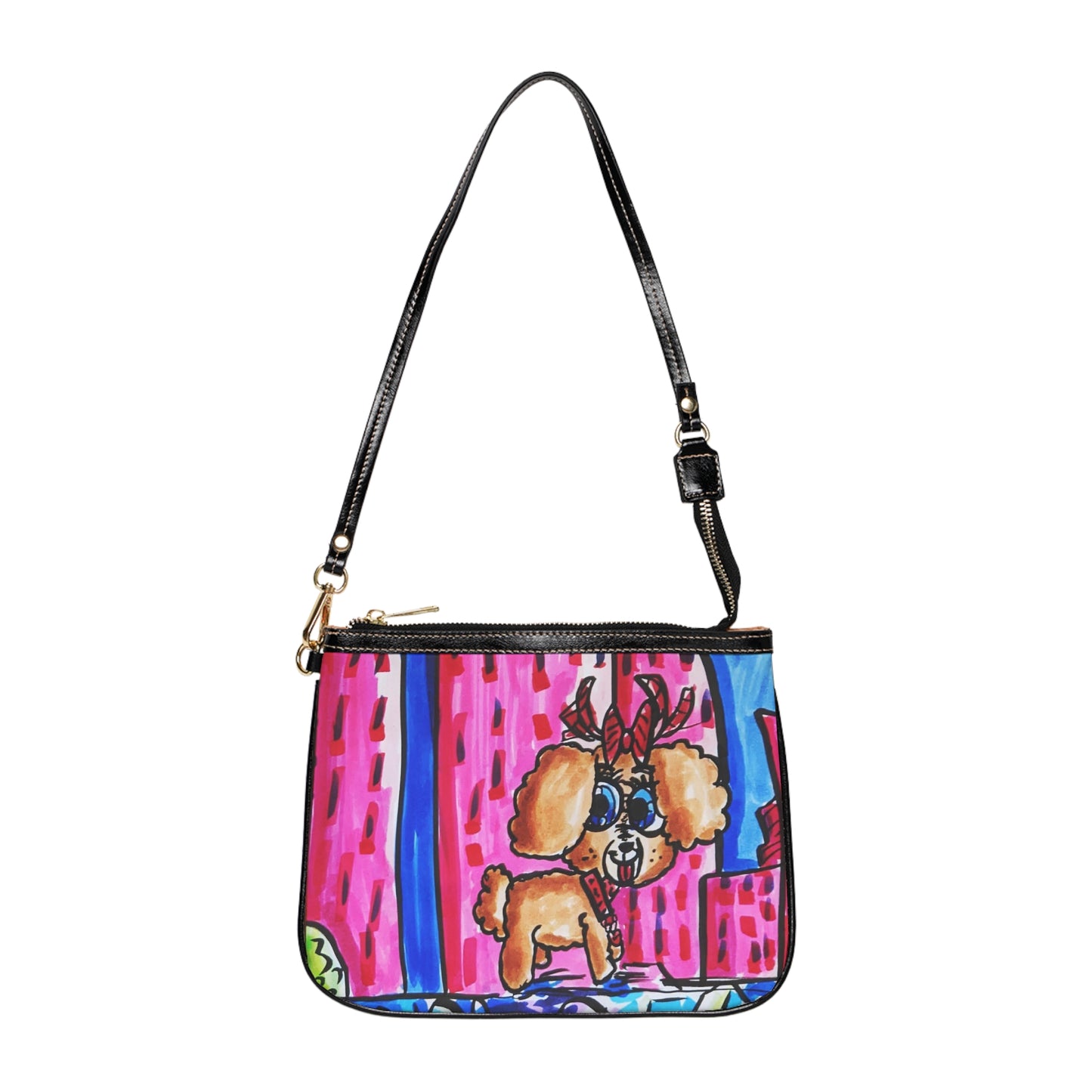 fluffy dog Small Shoulder Bag