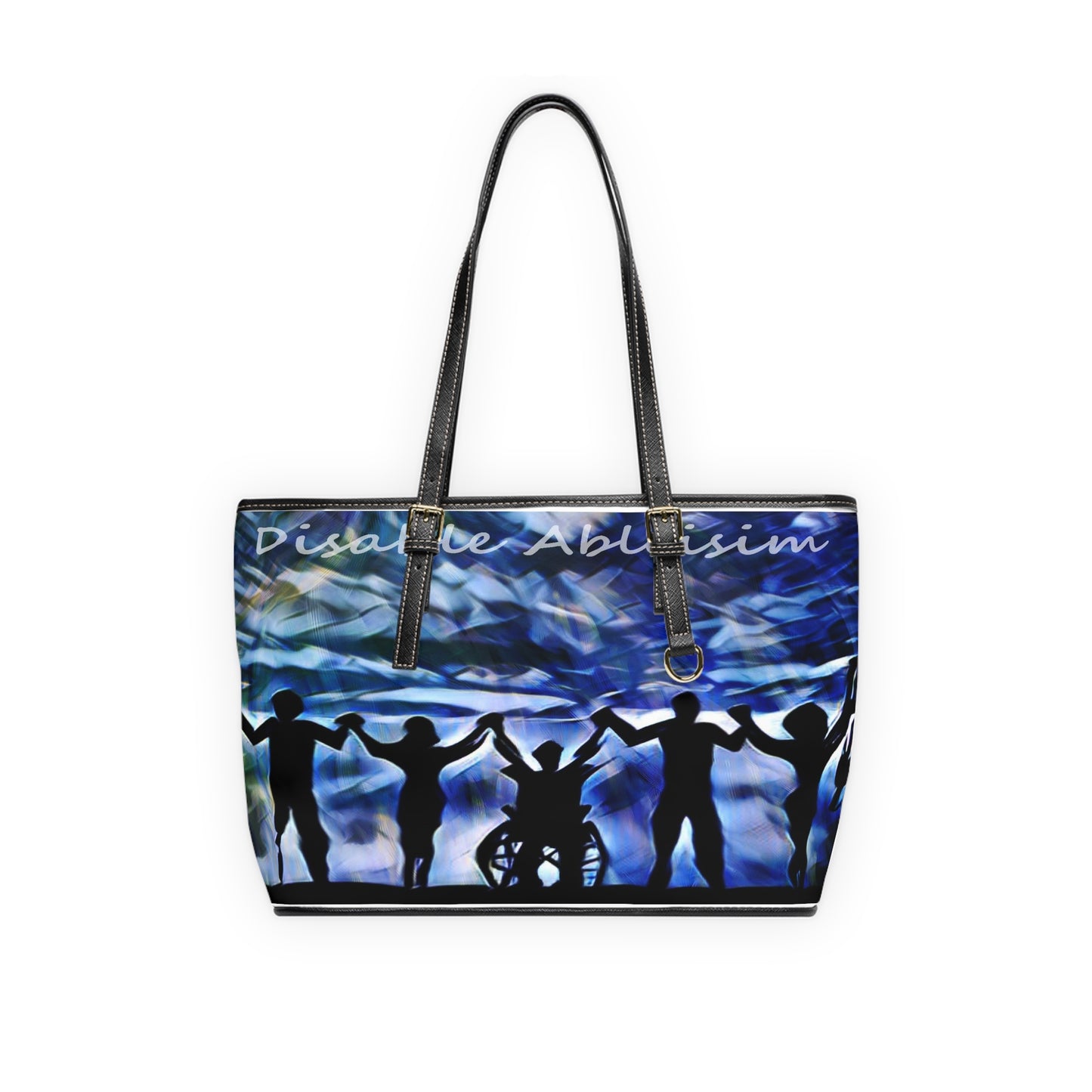 Disable Ableism PU Leather Shoulder Bag