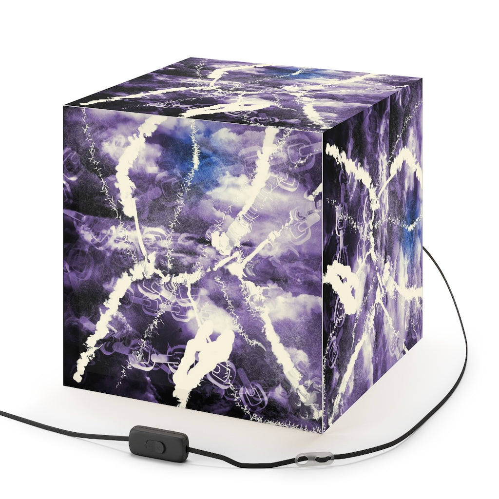 Monochromatic lightening art light cube lamp