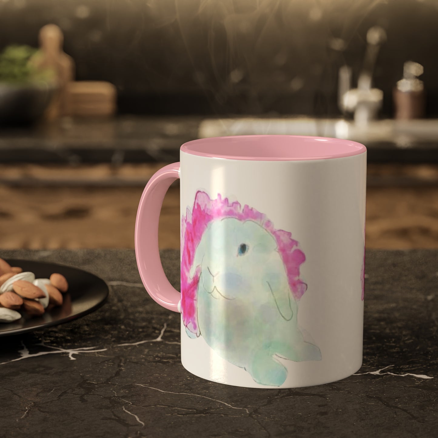 White ballerina bunny artwork Mugs, 11oz