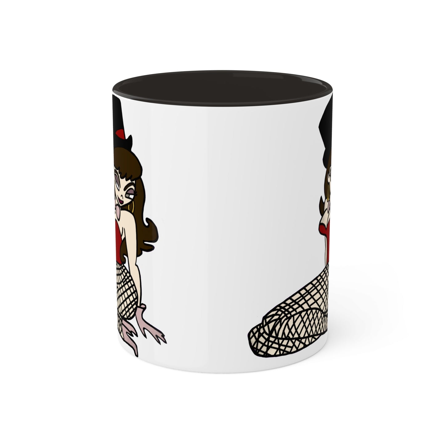 Cartoon pinup magician art 11oz