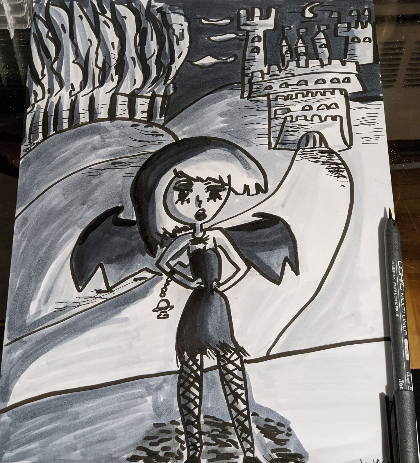 Traditional pen and ink commissions
