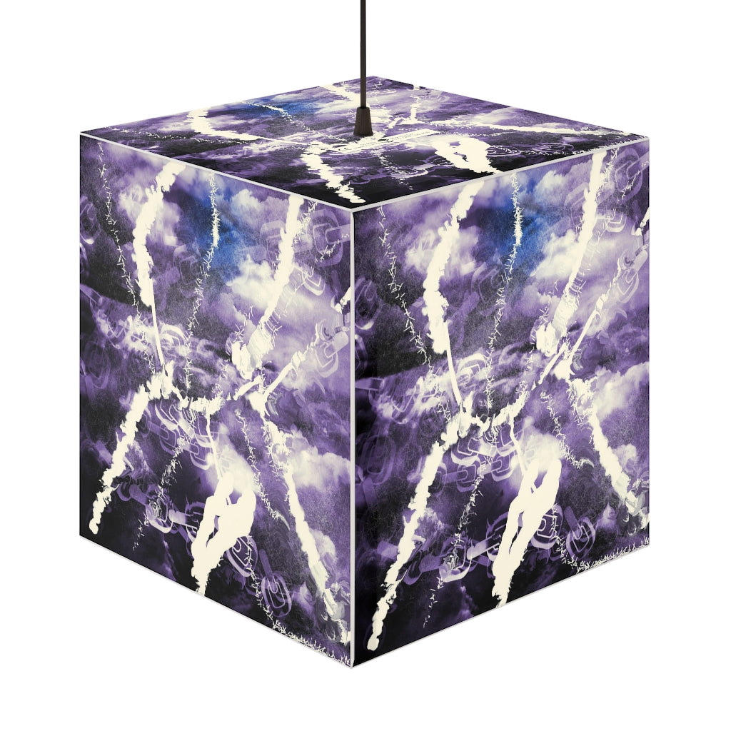 Monochromatic lightening art light cube lamp