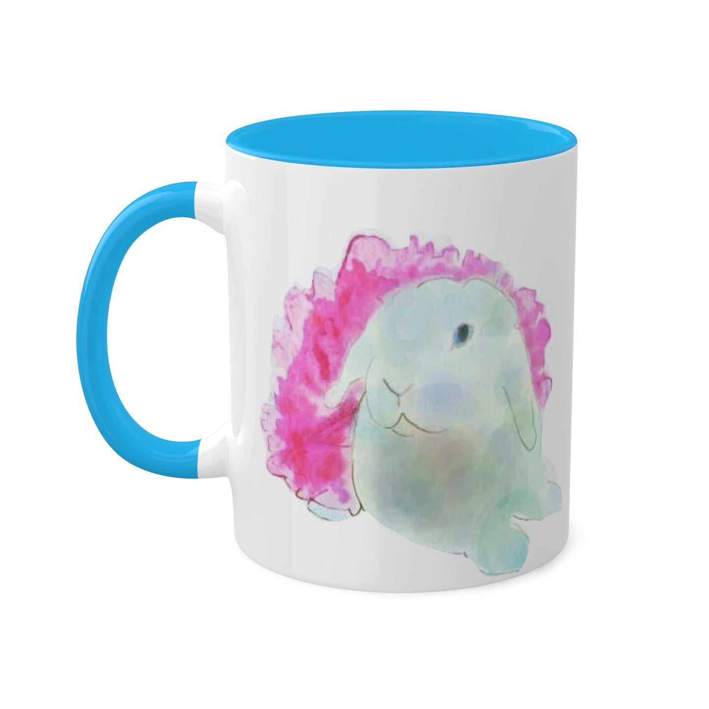 White ballerina bunny artwork Mugs, 11oz