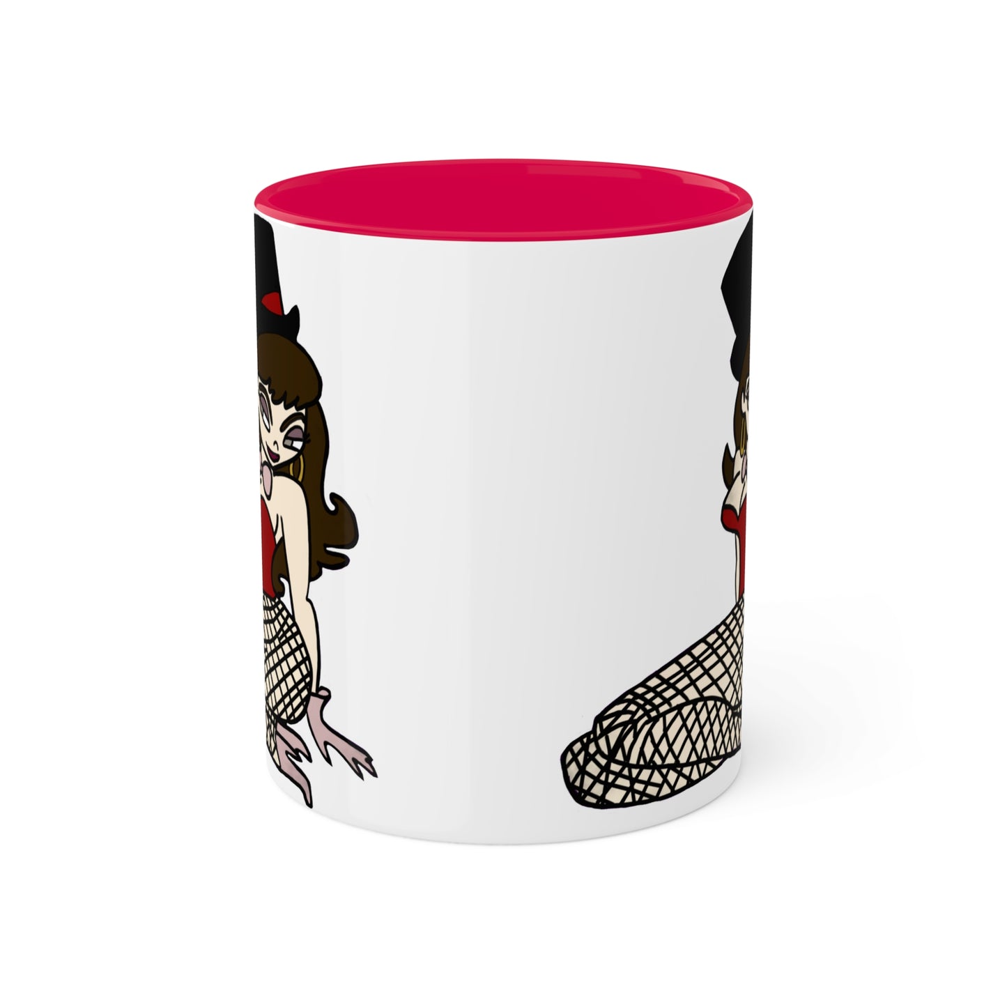 Cartoon pinup magician art 11oz