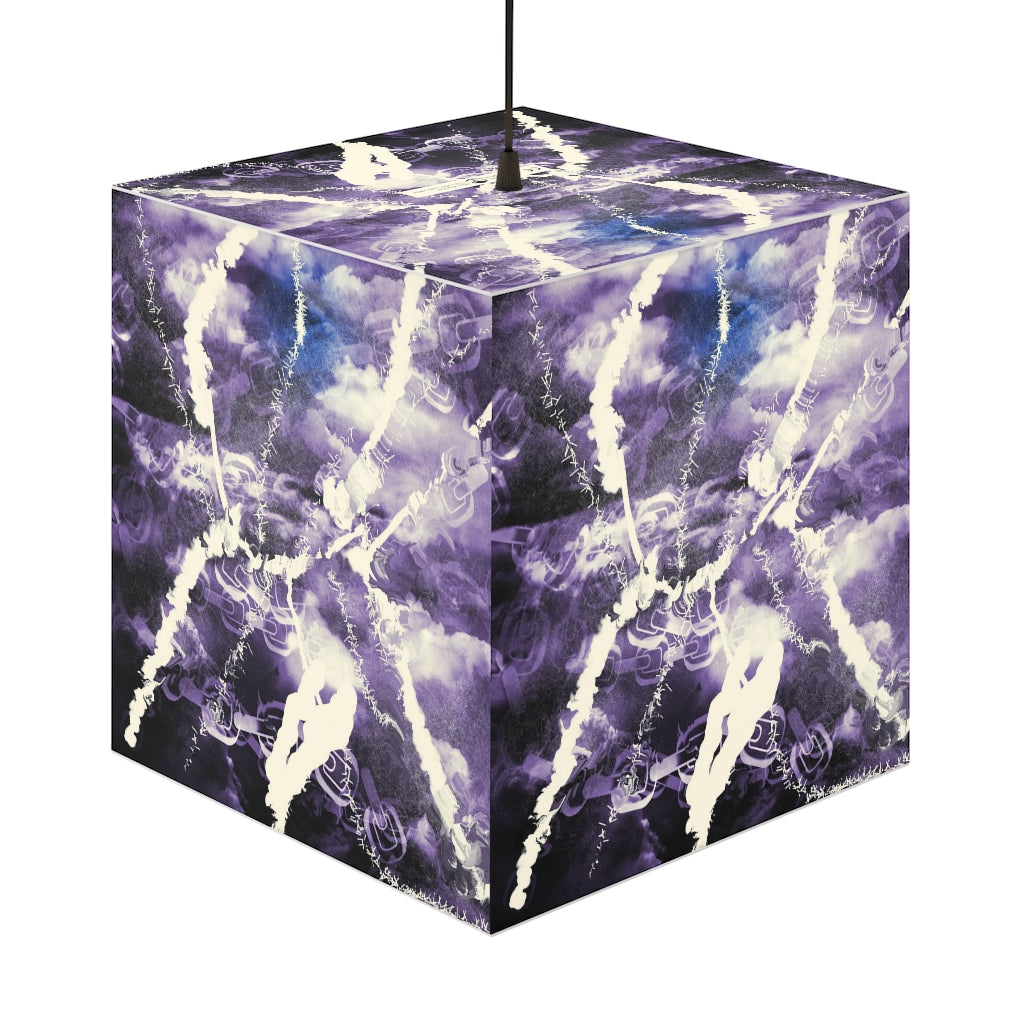 Monochromatic lightening art light cube lamp