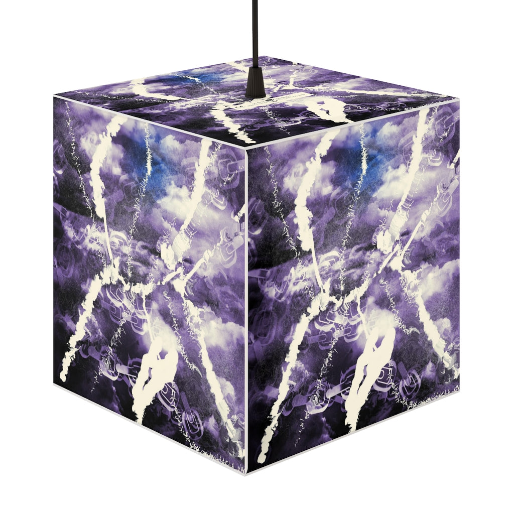 Monochromatic lightening art light cube lamp