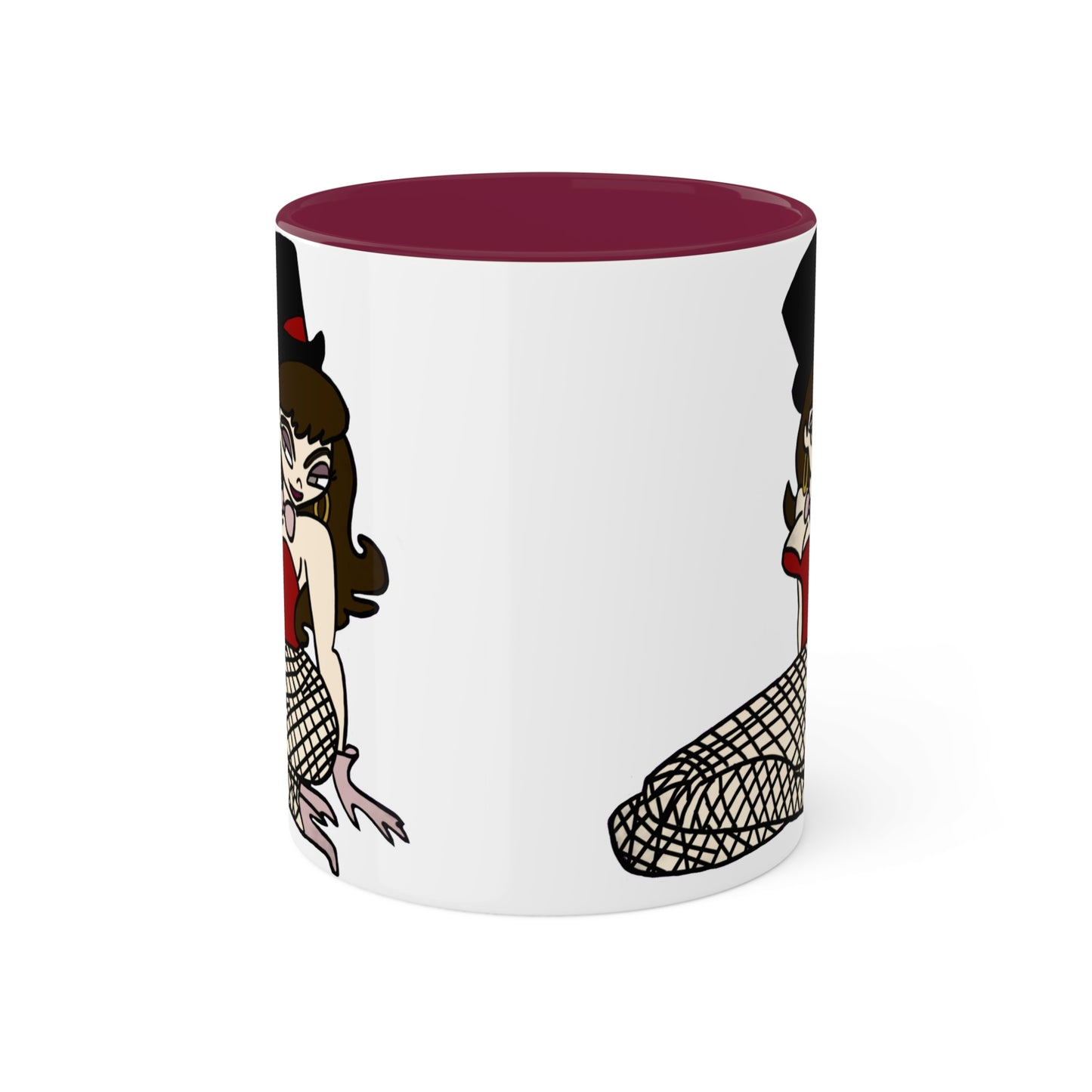 Cartoon pinup magician art 11oz