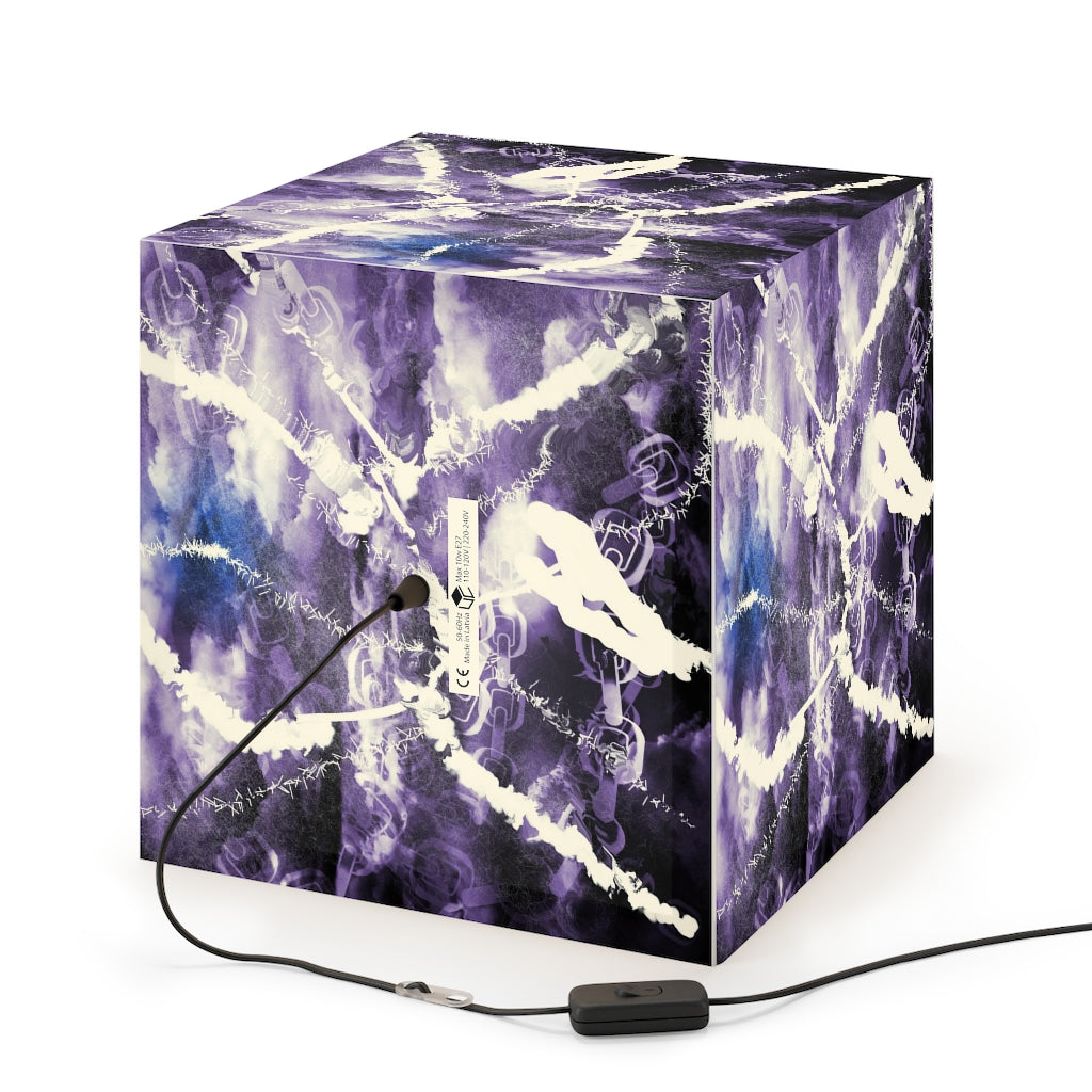 Monochromatic lightening art light cube lamp