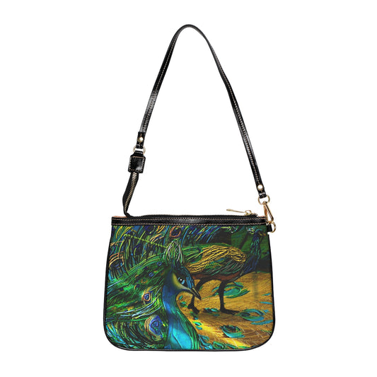 Peacock artwork Small Shoulder Bag