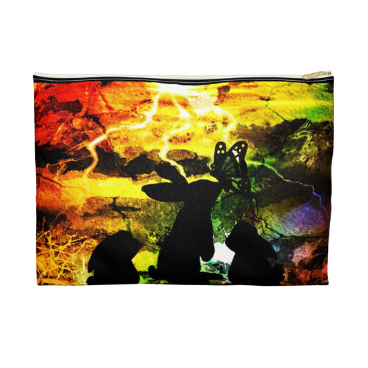Bunny storm zipper Pouch