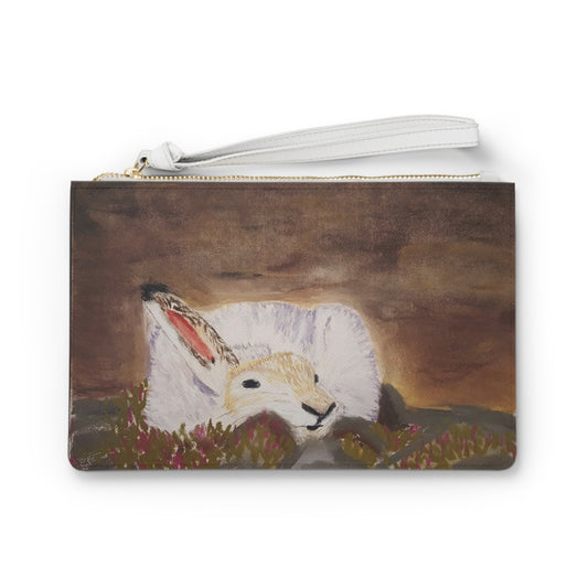 Artic baby hare Clutch Bag