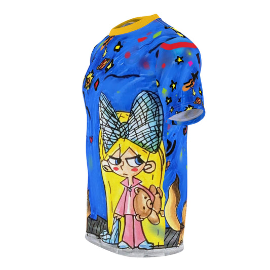 sleepy girl Unisex Cut & Sew Tee (AOP)