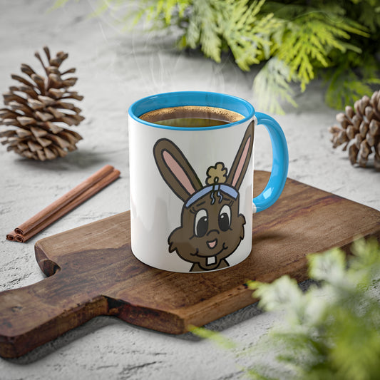 Cartoon brown bunny art Mugs, 11oz